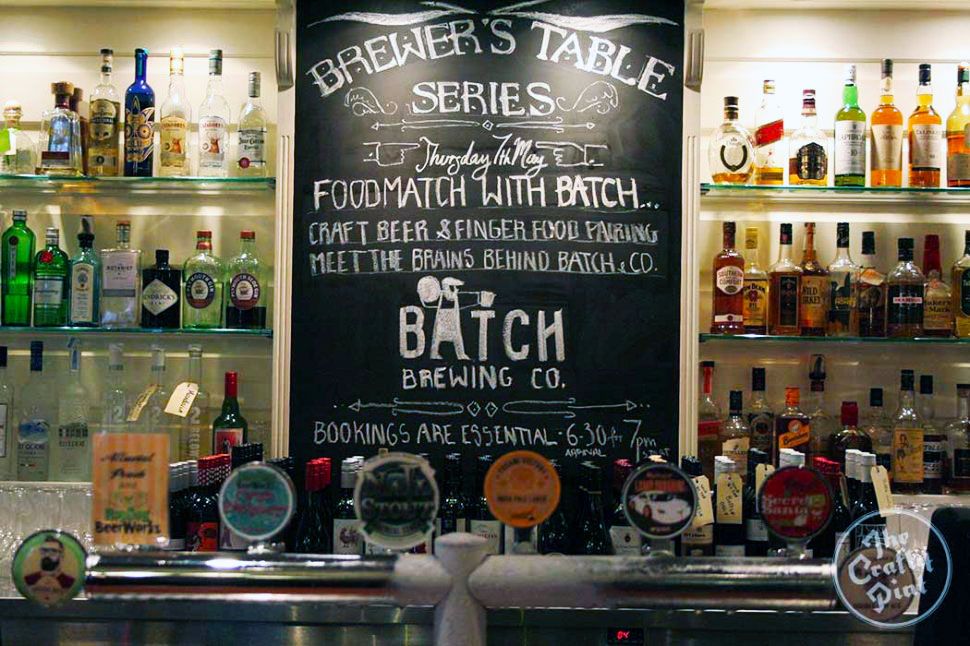 Brewer's Table Series at Empire Hotel: Food match with Batch