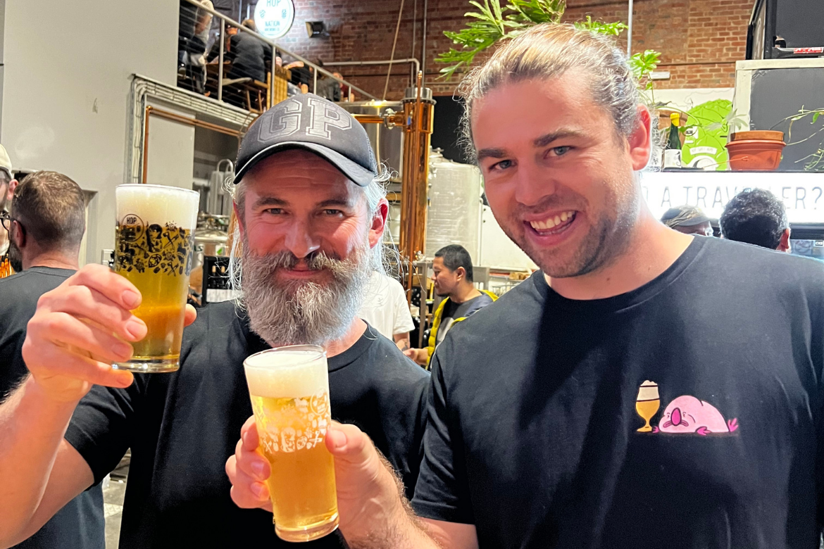 Duncan Gibson (right) from Hop Nation has felt the pull towards perfectly crafted lagers over the last few years.