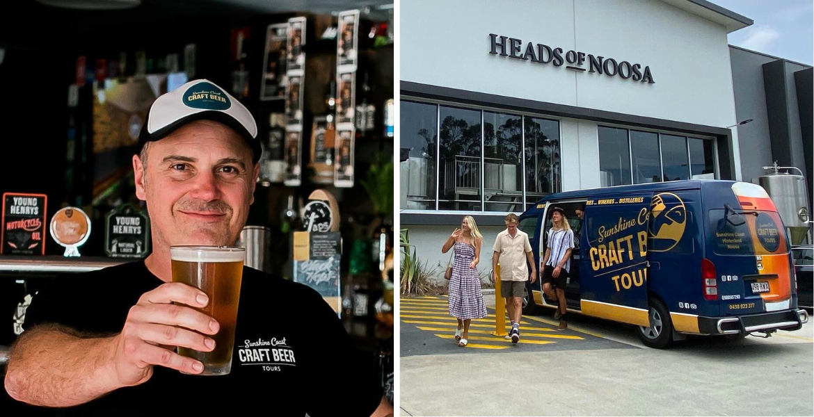 Josh Donohue of Sunshine Coast Craft Beer Tours has been helping people explore the Sunny Coast beer scene since 2016.