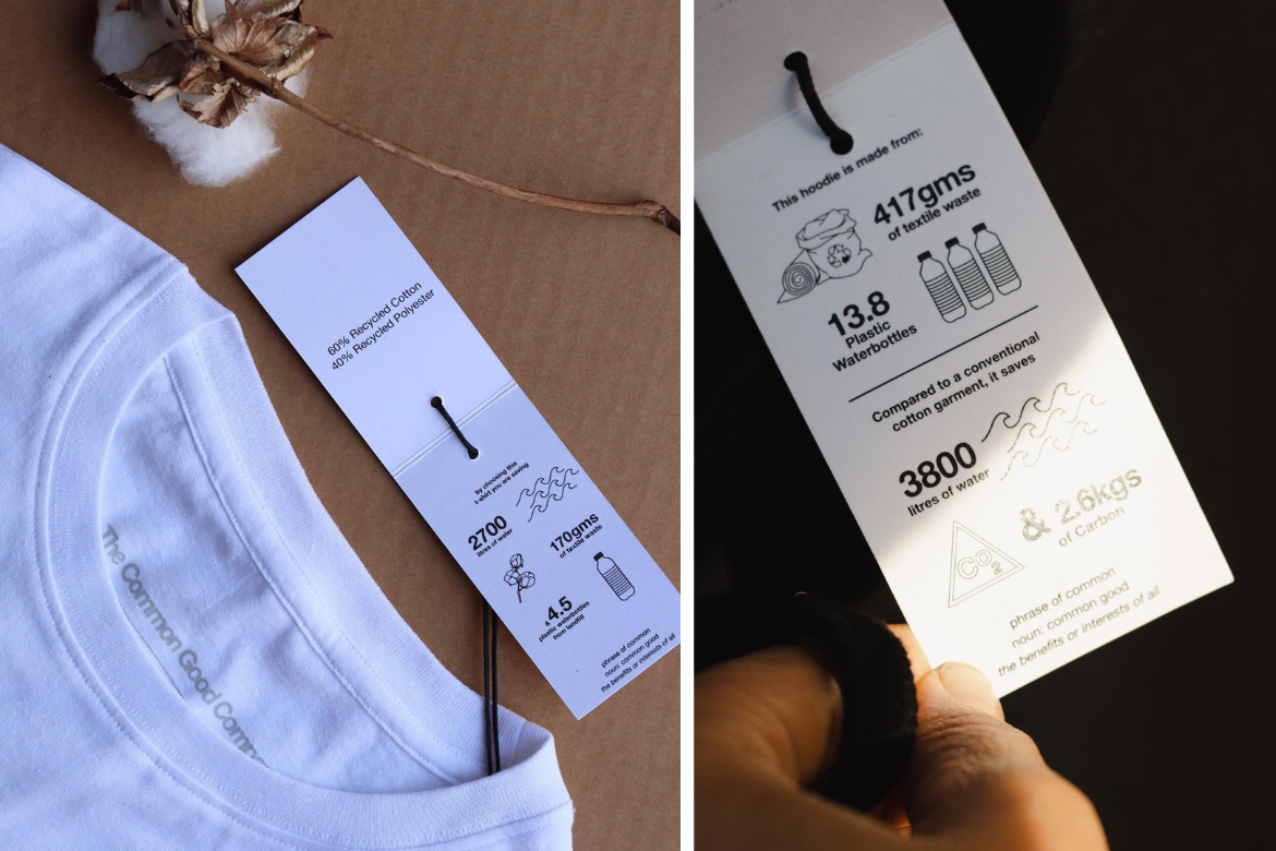 The Common Good Company makes every clothing tag an education piece.