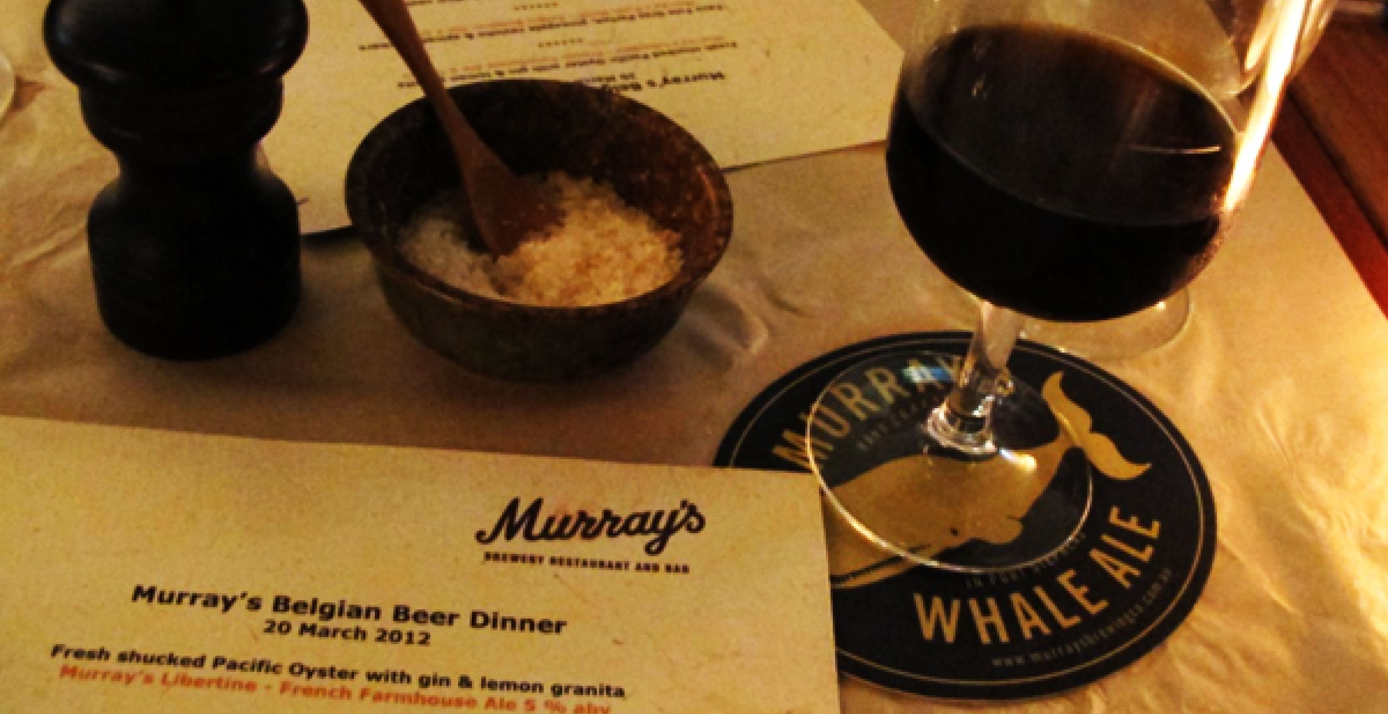 Beer &amp; Food: Murray&#039;s Belgian Dinner