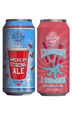 Sunday Road American Strong Ale & Strawberry & Rhubarb Imperial Sour