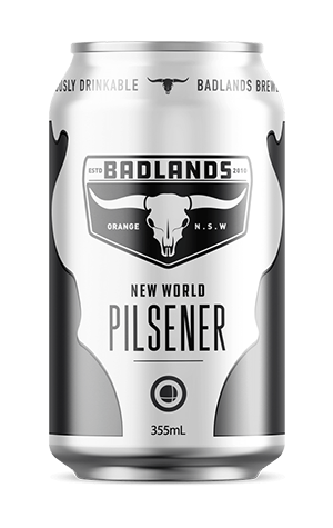 Badlands Brewery New World Pilsener