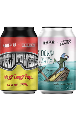 Bonehead Brewing Mega Powers & Down With The Ship