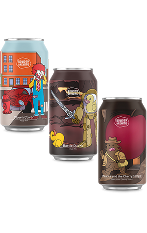 Bowden Brewing Clown Cover, Battle Ducks & Maurice and the Cherry Temple