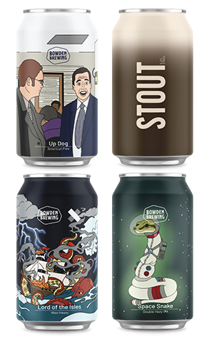 Bowden Brewing Up Dog, Lord Of The Isles, Stout & Space Snakes