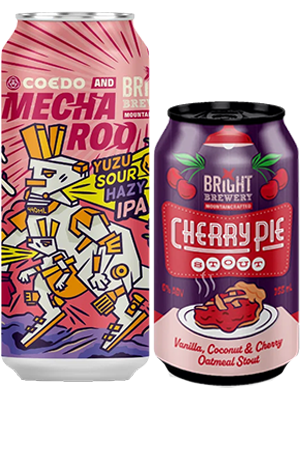 Bright Brewery MechaRoo (With Coedo) & Cherry Pie Stout