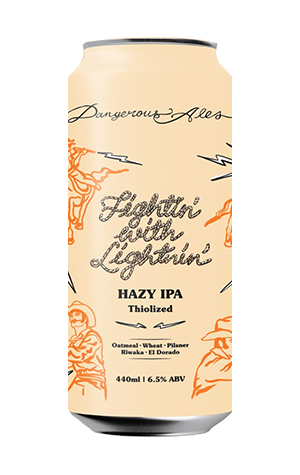 Dangerous Ales Fightin' With Lightnin' Thiolized Hazy IPA