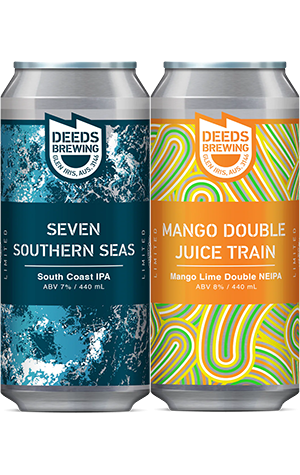 Deeds Brewing Seven Southern Seas & Mango Double Juice Train