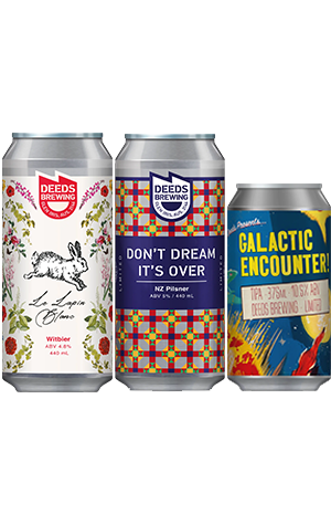 Deeds Brewing Le Lapin Blanc, Don't Dream It's Over & Galatic Encounter
