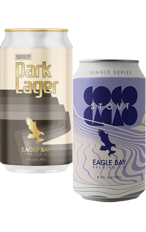Eagle Bay Brewing Dark Lager & Coco Cacao Stout