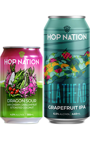 Hop Nation Dragon Sour & Flathead