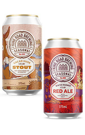 King Road Cacao Husk Stout & Red Ale