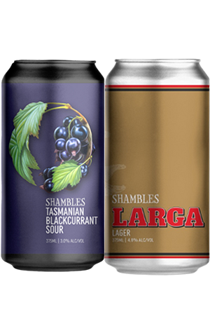 Shambles Brewery Tasmanian Blackcurrant Sour & Larga