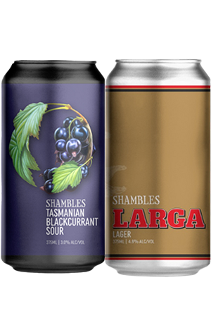 Shambles Brewery Tasmanian Blackcurrant Sour & Larga