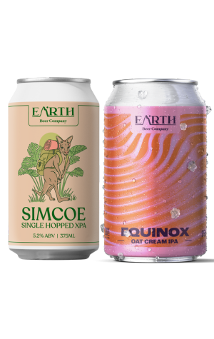 Earth Beer Simcoe Single Hopped XPA & Equinox Oat Cream IPA
