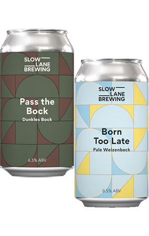 Slow Lane Brewing Pass the Bock & Born Too Late