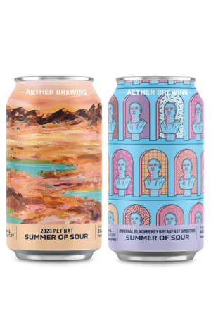 Aether Brewing Summer of Sour: 2023 Pet Nat & Imperial Blackberry Breakfast Smoothie