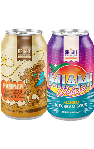 Bright Brewery Pumpkin American Brown Ale & Miami Weisse