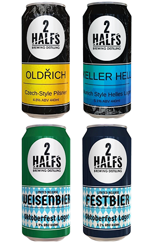 2 Halfs Oldrich, Keller Hell, Weisenbier & Festbier