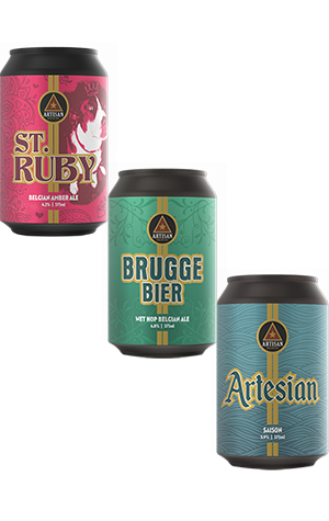 Artisan Brewing St Ruby, Brugge Bier & Artesian