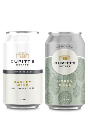 Cupitt's Estate Barrel Aged Barley Wine (2022) & Hoppy Haze NEIPA (Galaxy, Sabro, Simcoe)