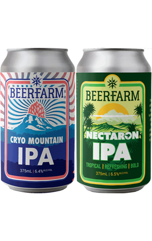 Beerfarm Cryo Mountain & Nectaron IPAs