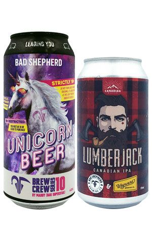 Bad Shepherd Unicorn Beer & Lumberjack IPA