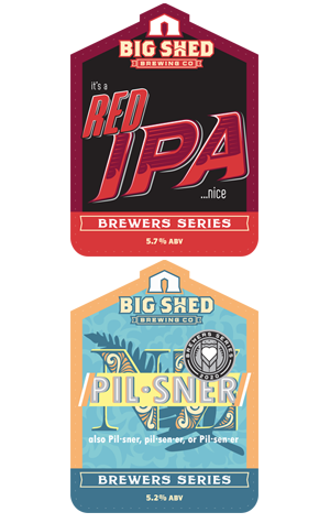 Big Shed Brewers Series: Red IPA & NZ Pilsner