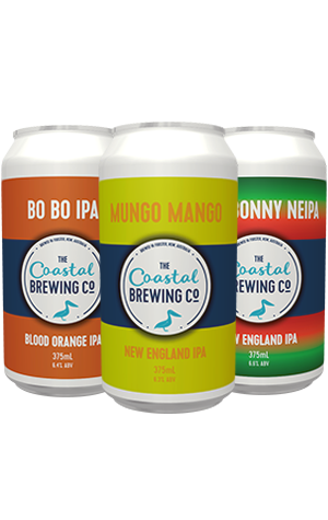 The Coastal Brewing Co Bo Bo IPA, Mungo Mango IPA & Very Bonny NEIPA