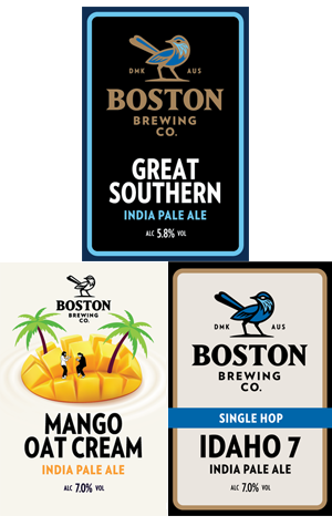 Boston Brewing Great Southern, Mango Oat Cream & Idaho 7 IPAs