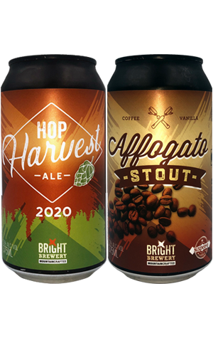 Bright Brewery Hop Harvest Ale 2020 & Affogato Stout