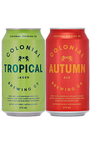 Colonial Brewing Tropical Lager & Autumn Ale