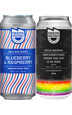 Deeds Brewing Milk Bar: Blueberry & Raspberry & And Everything Under The Sun is In Tune