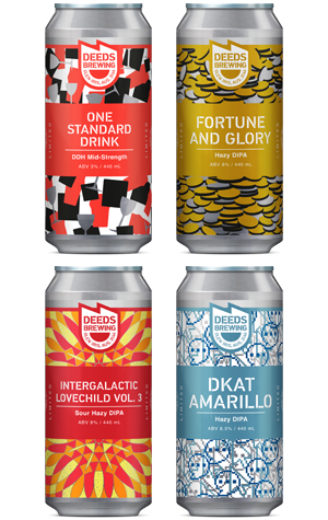 Deeds Brewing One Standard Drink, Fortune And Glory, Intergalactic Lovechild Vol.3 & DKAT Amarillo