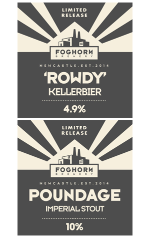 FogHorn Brewery Rowdy Kellerbier & Poundage Imperial Stout