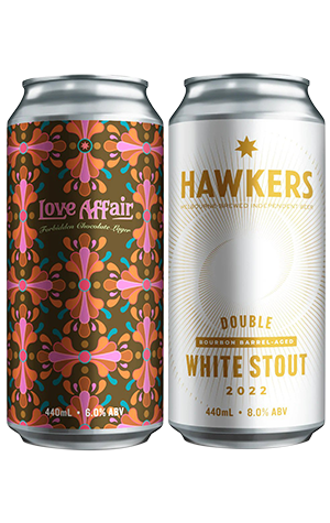 Hawkers Love Affair & Bourbon Barrel-Aged Double White Stout
