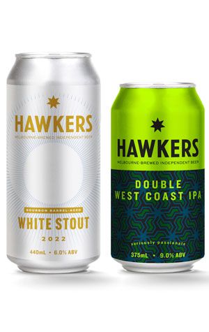 Hawkers Beer Barrel-Aged White Stout 2022 & Double West Coast IPA