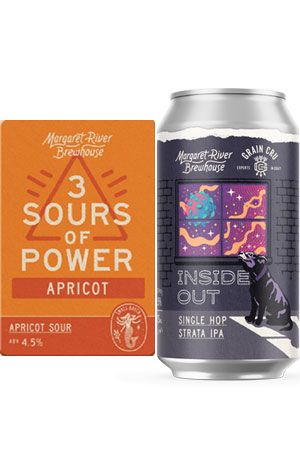 Margaret River Brewhouse 3 Sours Of Power: Apricot & Inside Out 2021