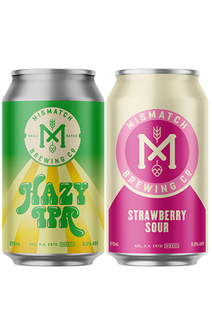 Mismatch Brewing Hazy IPA (Batch 2) & Strawberry Sour