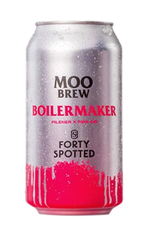 Moo Brew & Forty Spotted Boilermaker – Pilsner X Pink Gin