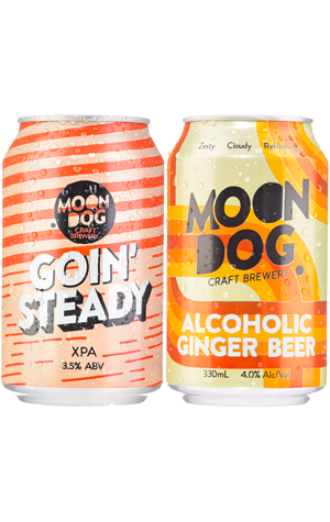 Moon Dog Goin' Steady & Alcoholic Ginger Beer