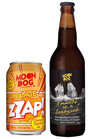 Moon Dog Orange zZap! & 6 Months On A Leaky Oak