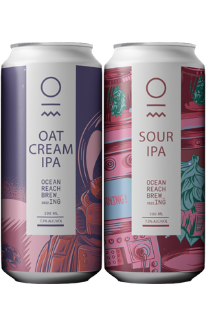 Ocean Reach Artist Series: Oat Cream IPA & Sour IPA