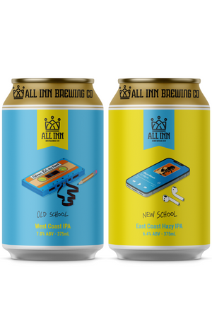 All Inn Brewing New School and Old School IPAs