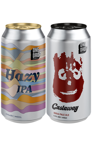 One Drop Brewing Hazy IPA & Castaway IPA