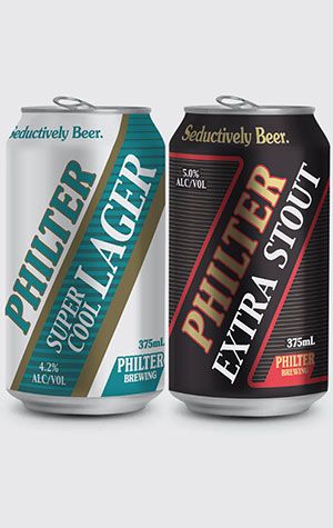Philter Super Cool Lager & Extra Stout