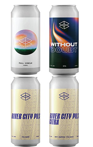 Range Brewing Full Circle #3, Without Doubt & River City Pils