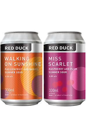 Red Duck Walking On Sunshine & Miss Scarlet