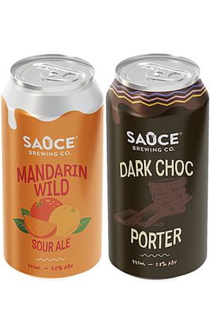 Sauce Brewing Mandarin Wild Sour Ale & Dark Choc Porter